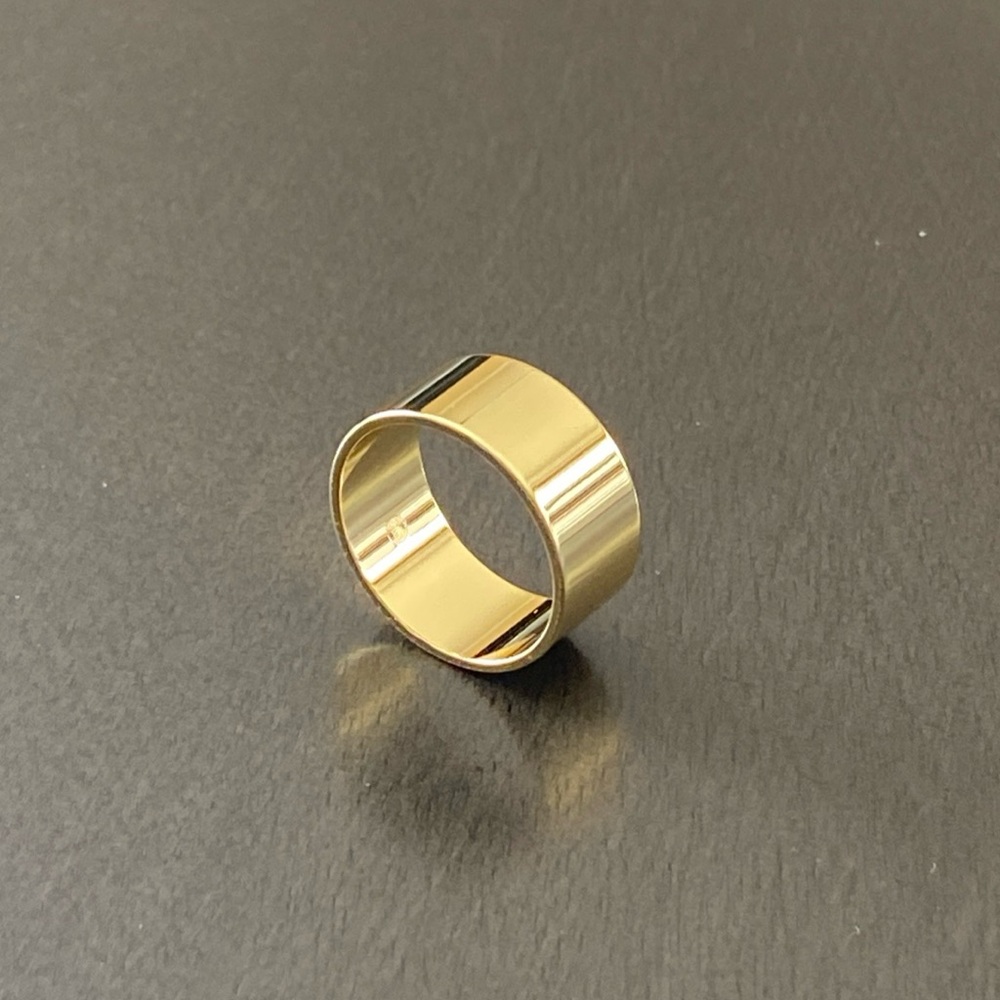 Gorjana Polished Wide Gold Band Ring